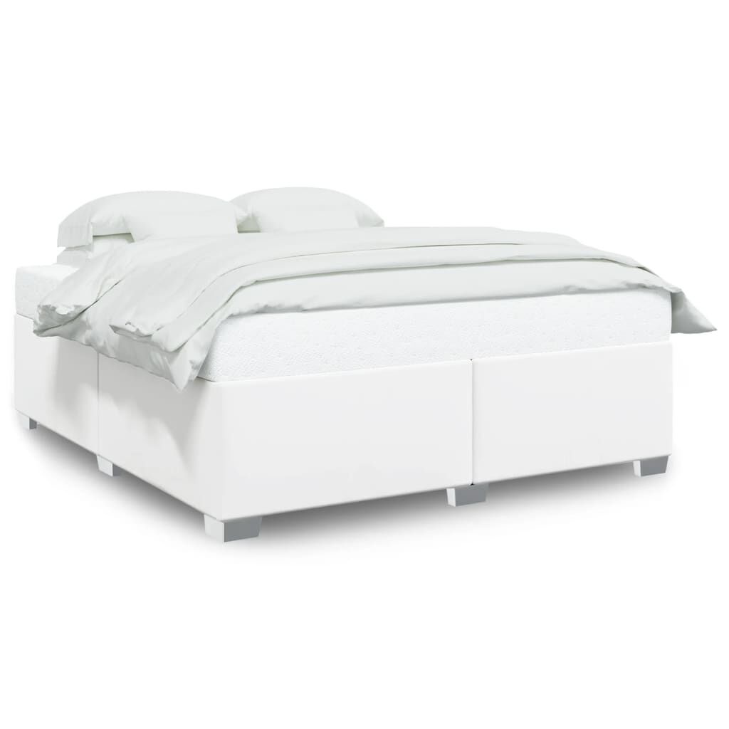 VidaXL Bedframe Kunstleer Wit 200x200 - Nieuwstaat! 35% Korting