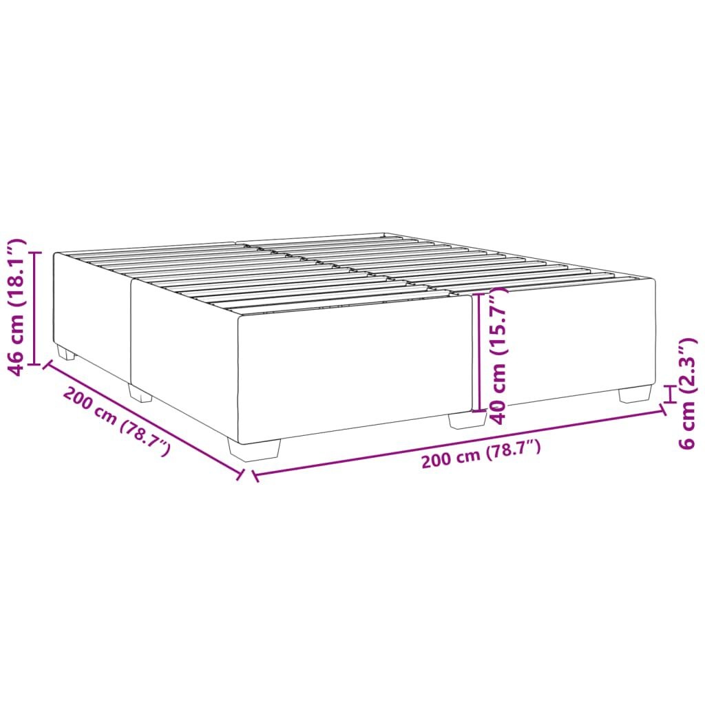 VidaXL Bedframe Kunstleer Wit 200x200 - Nieuwstaat! 35% Korting