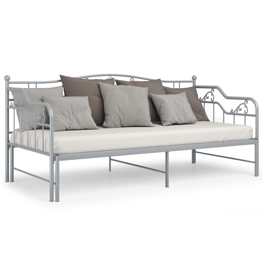 VidaXL Slaapbankframe 90x200 Grijs - 45% Korting!