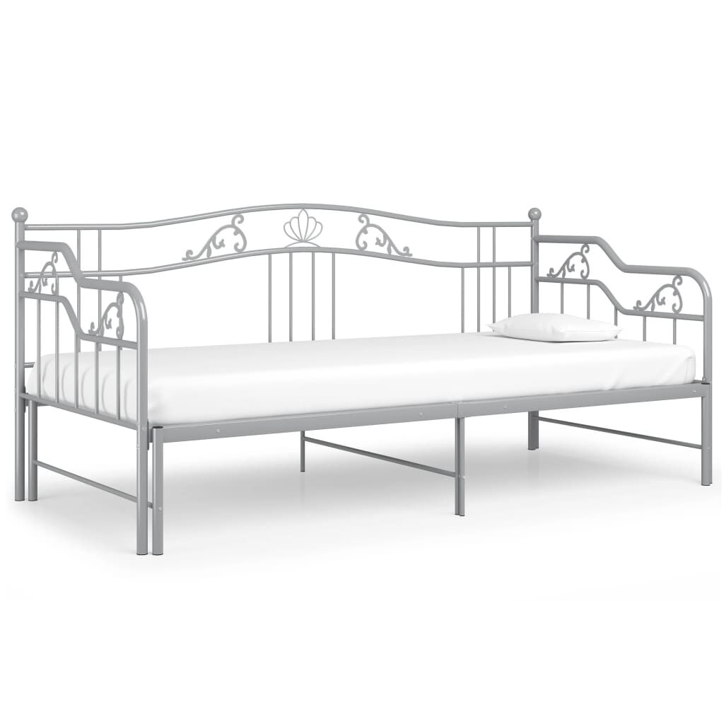 VidaXL Slaapbankframe 90x200 Grijs - 45% Korting!