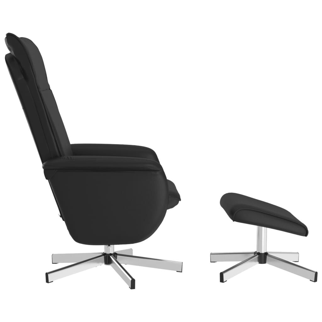 vidaXL Massagestoel + Voetenbank Zwart - 35% Korting!