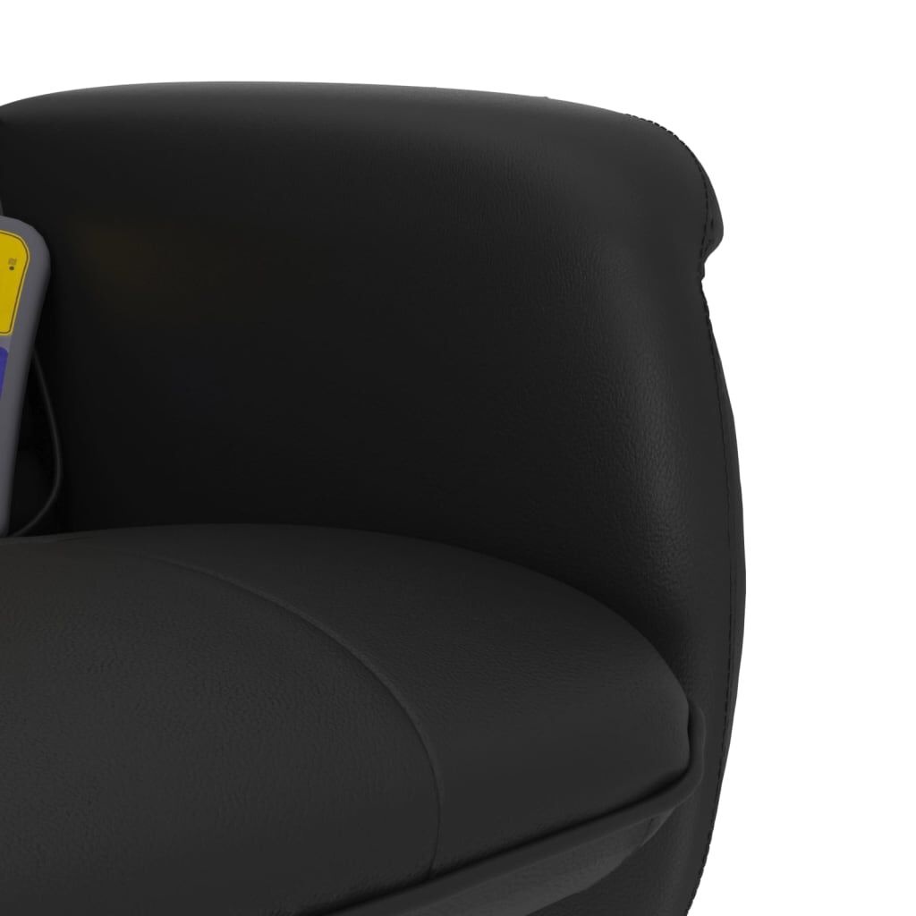 vidaXL Massagestoel + Voetenbank Zwart - 35% Korting!
