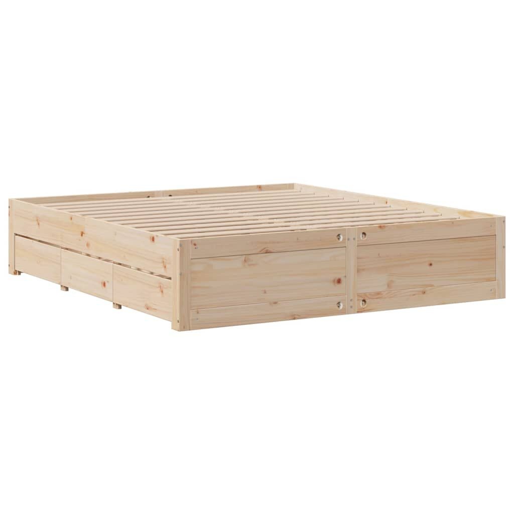 VidaXL Bedframe 200x200 Grenenhout + Lades -35%