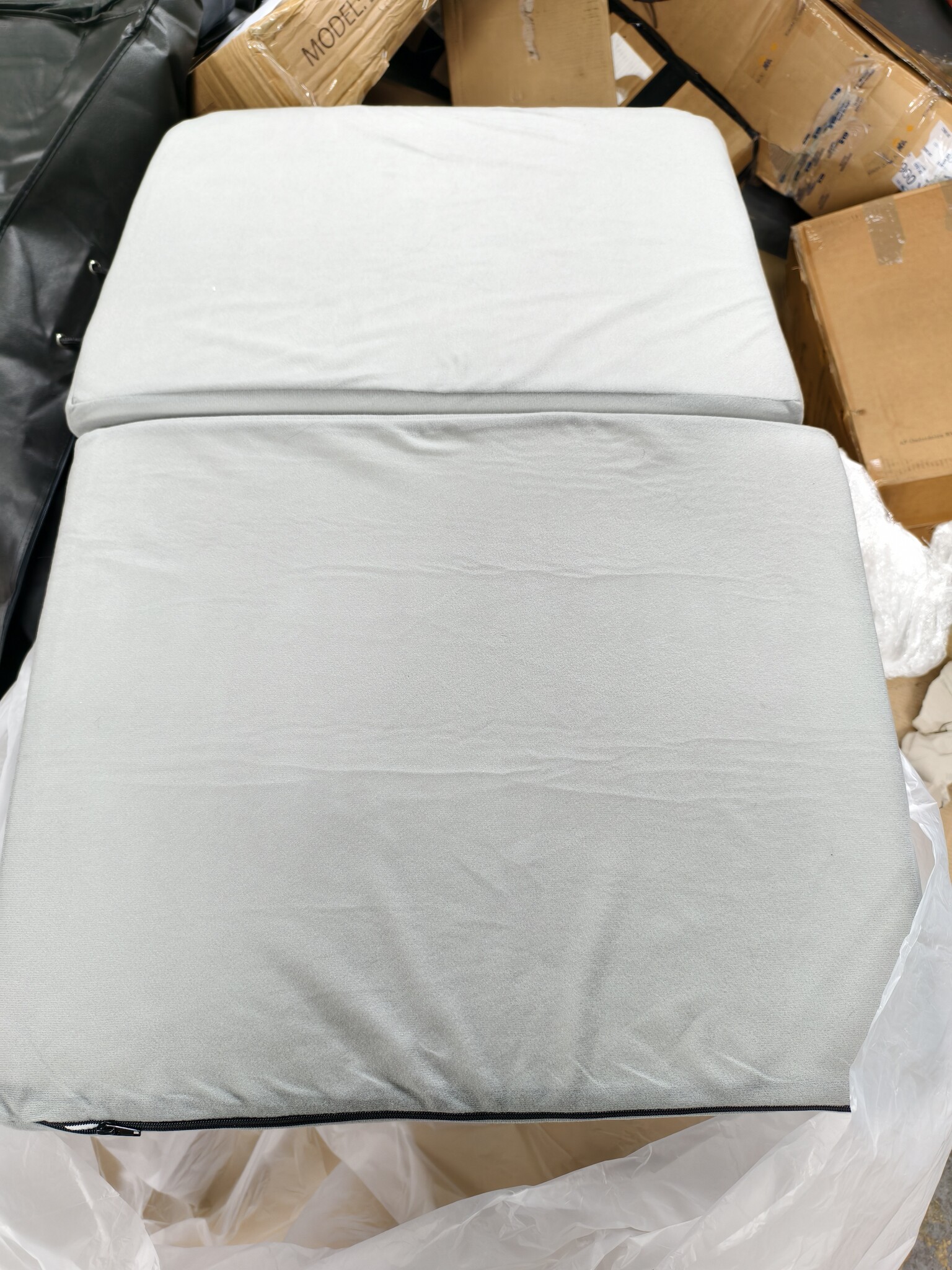 Opvouwbaar 2-persoons matras - Grijs - 50% Korting!
