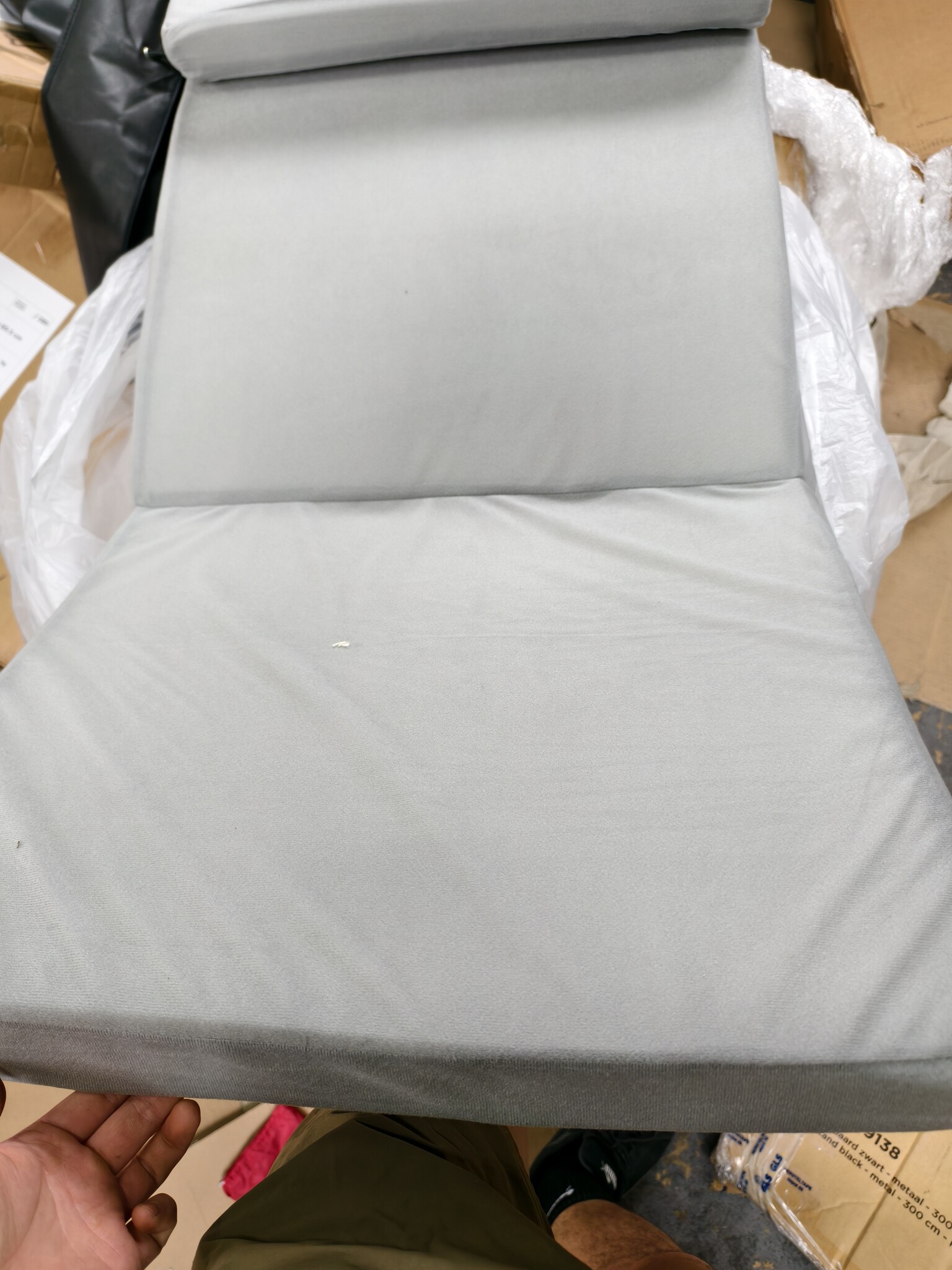 Opvouwbaar 2-persoons matras - Grijs - 50% Korting!