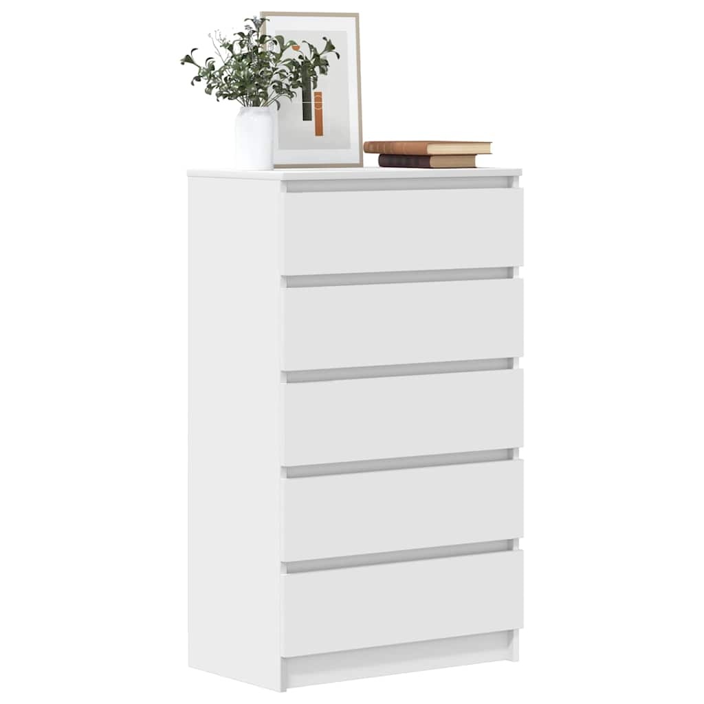 vidaXL Ladekast Wit 60x36x103cm - 55% Korting! (Retour)