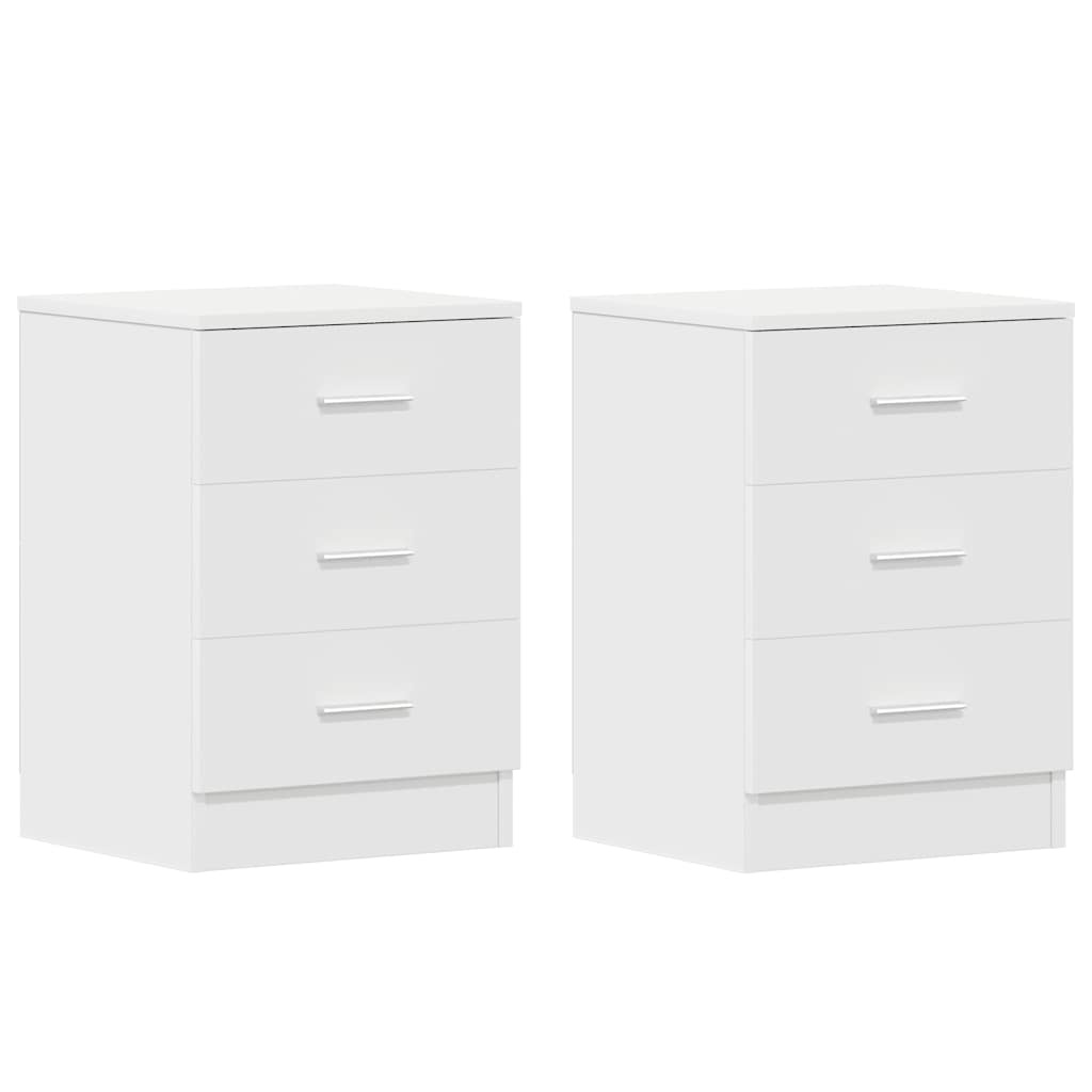 VidaXL Nachtkastjes Wit Hout (2 st) -50%!