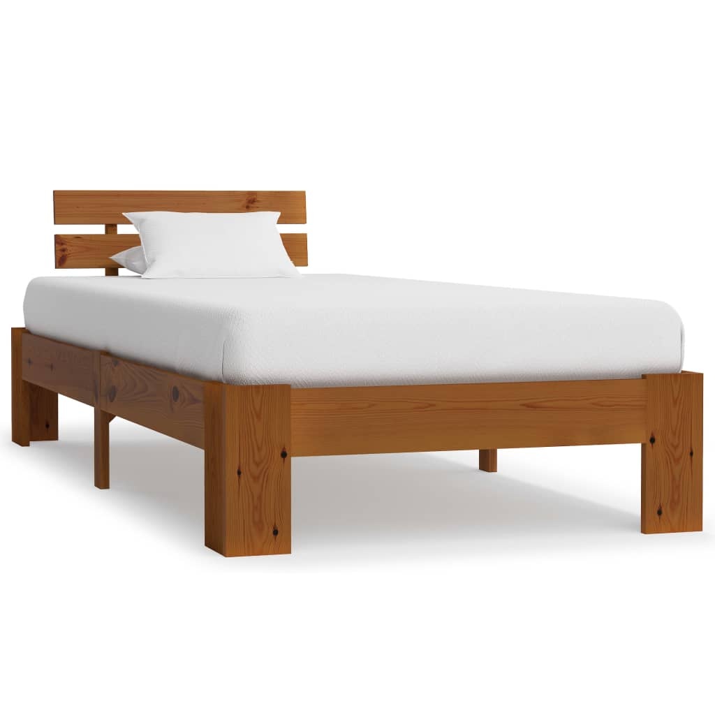 Grenen Bedframe 90x200 Honingbruin - 41% Korting!