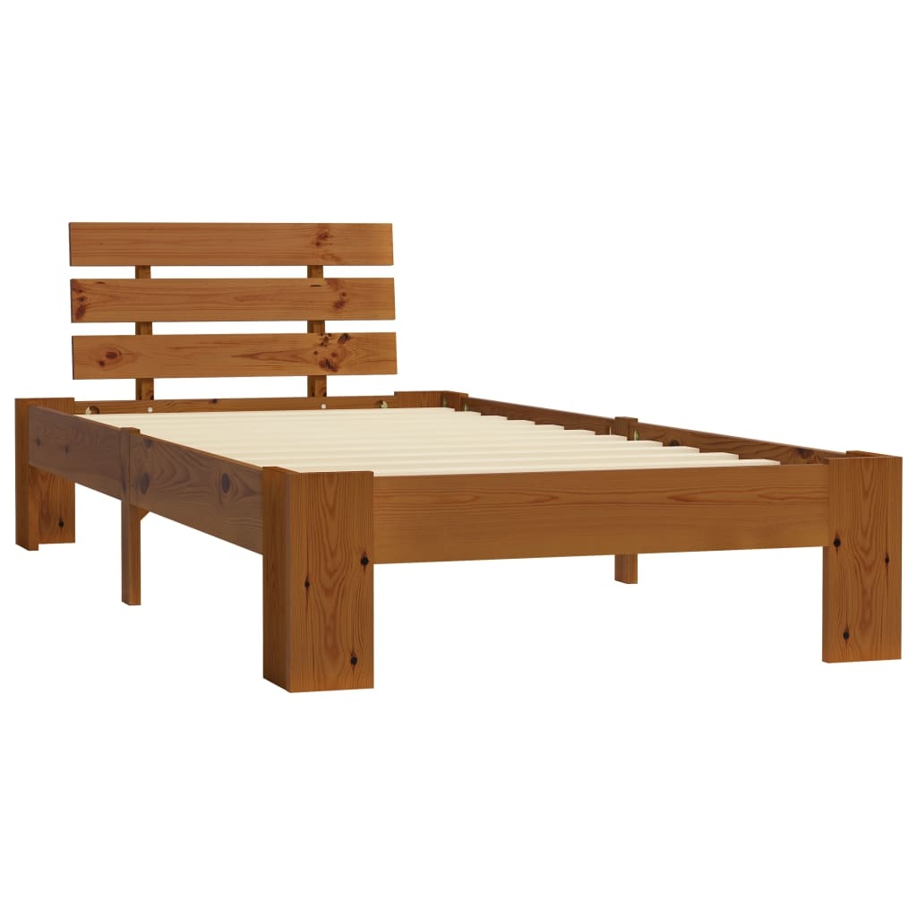Grenen Bedframe 90x200 Honingbruin - 41% Korting!