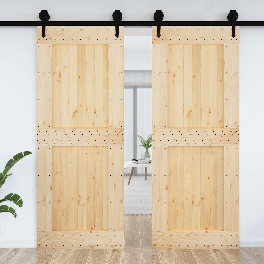 vidaXL Massief Grenen Deur NARVIK 90x210cm - 35% Korting!