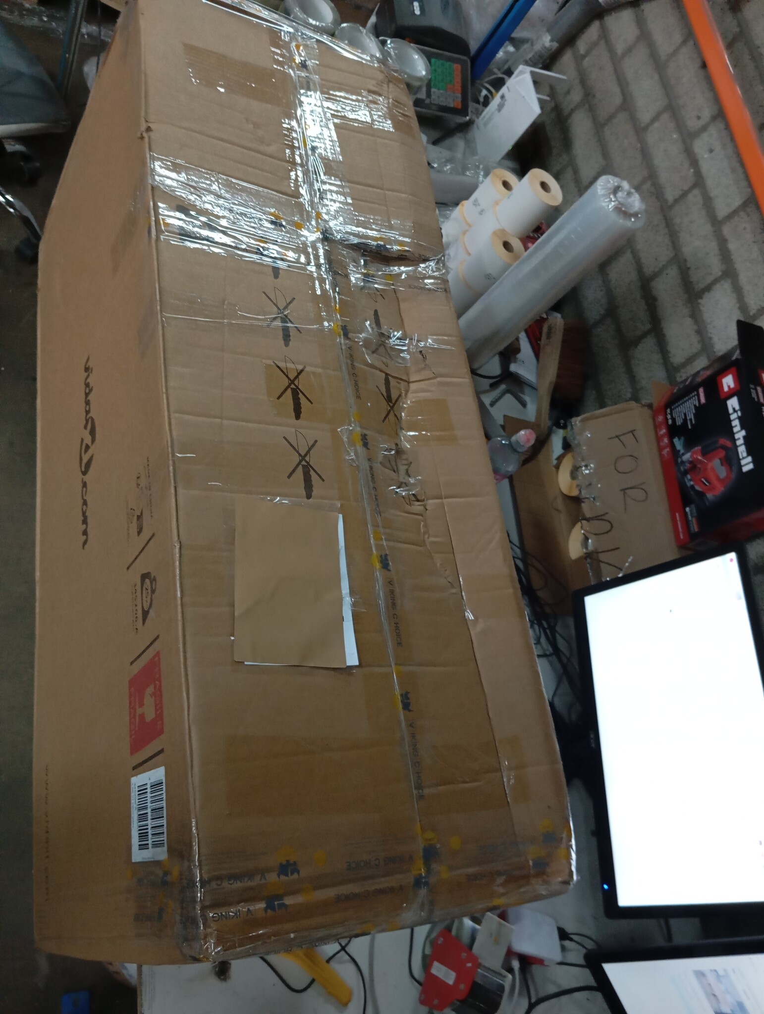 vidaXL Salontafel Glas 98cm - 45% Korting! Nieuwstaat