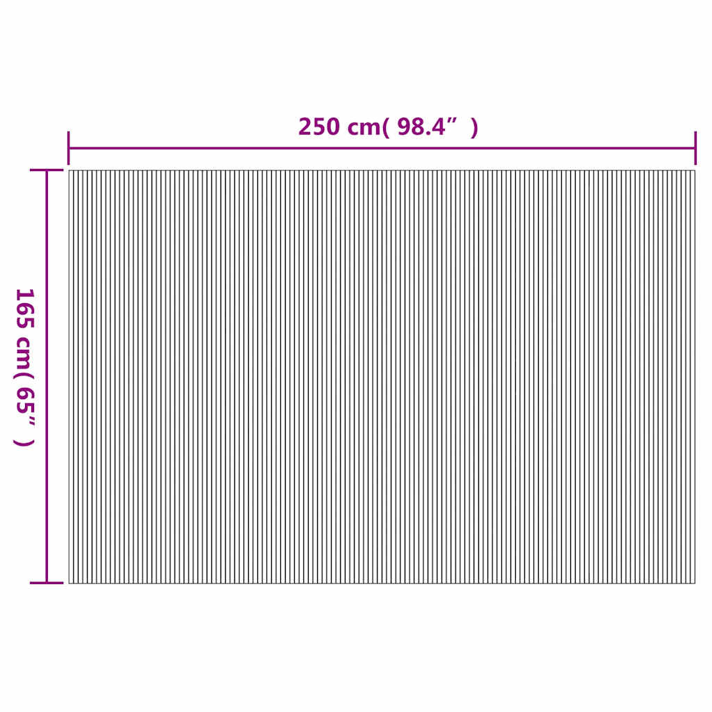 Bamboe Kamerscherm 250x165cm - Natuurlijk - 35% Korting!
