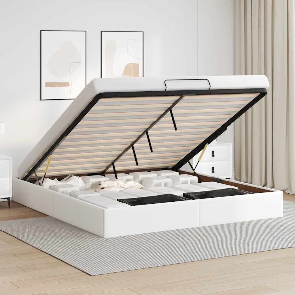 VidaXL Bed 180x200 Kunstleer Wit - Zonder Matras - 35% Korting!
