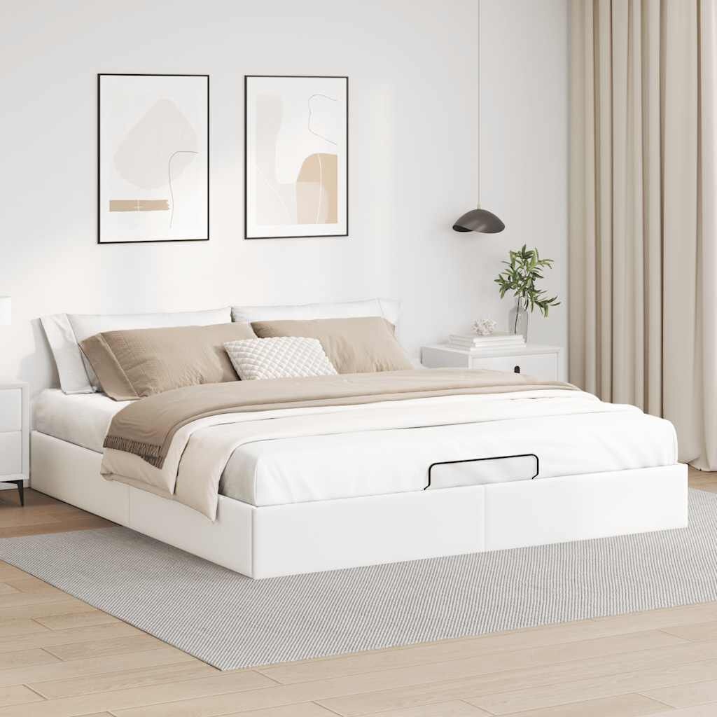 VidaXL Bed 180x200 Kunstleer Wit - Zonder Matras - 35% Korting!