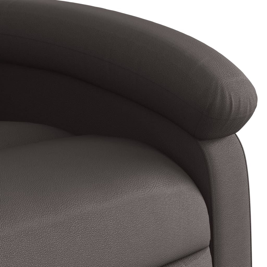 vidaXL Leren Fauteuil Donkerbruin - Verstelbaar - 53% Korting!