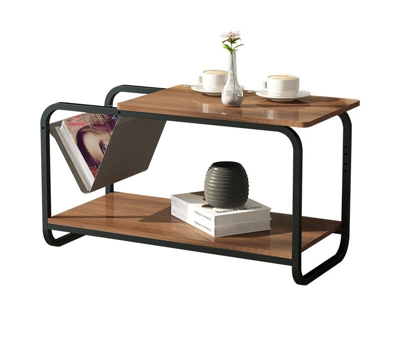 Bijzettafel Loft Stijl met Krantenbak - 55% Korting!