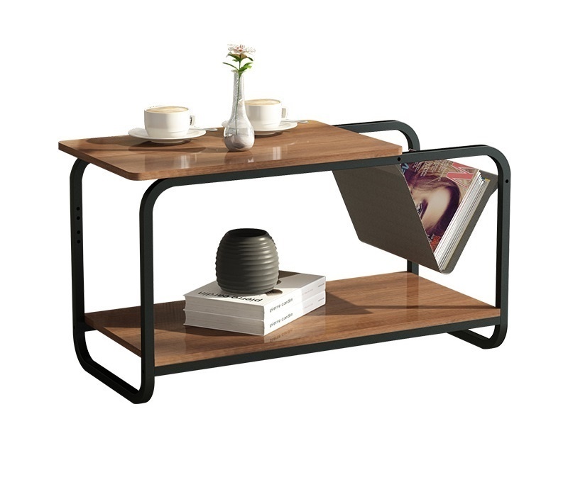 Bijzettafel Loft Stijl met Krantenbak - 55% Korting!