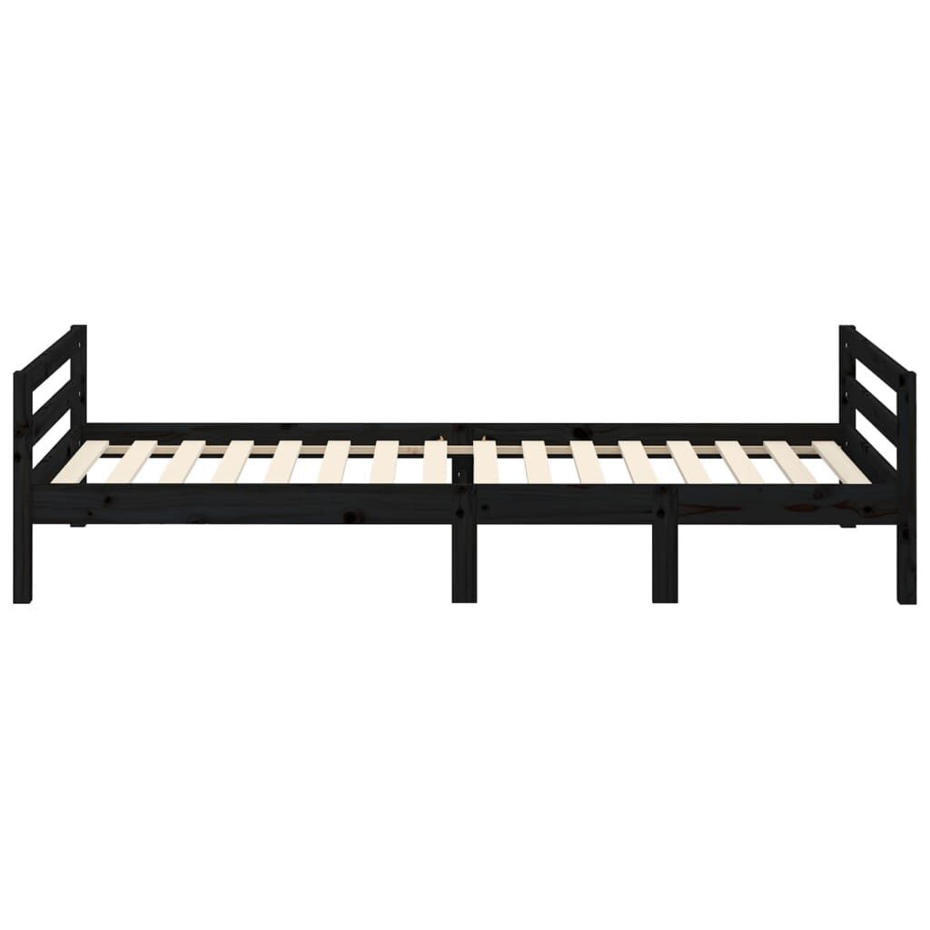 Grenen Bedframe 90x200 Zwart - 50% Korting! (Lichte Schade)