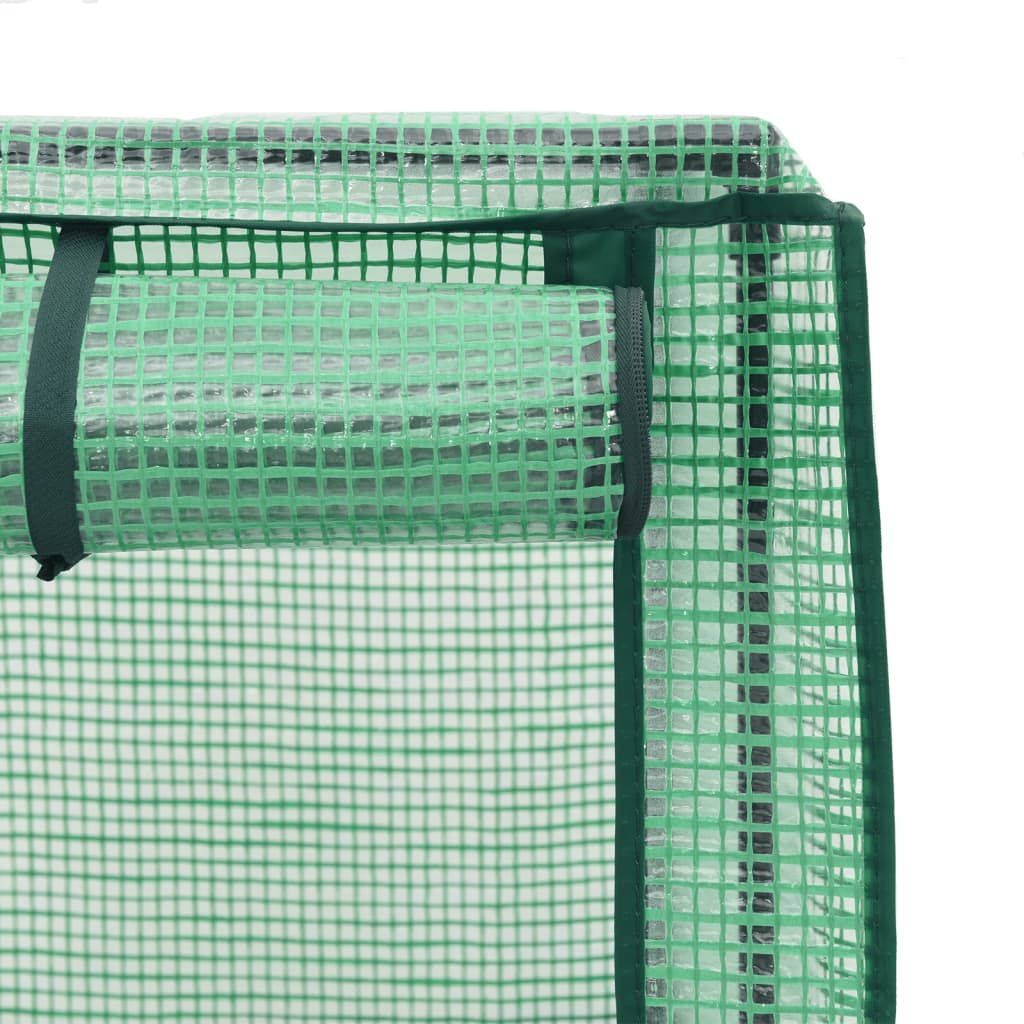 vidaXL Verhoogde Plantenbak met Kas 40x40x140cm Rattanlook -35%
