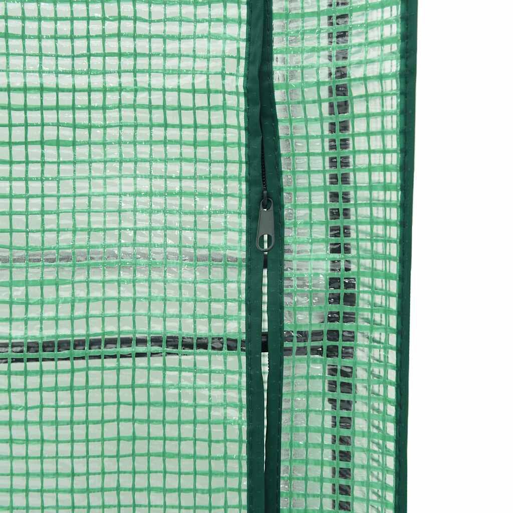 vidaXL Verhoogde Plantenbak met Kas 40x40x140cm Rattanlook -35%