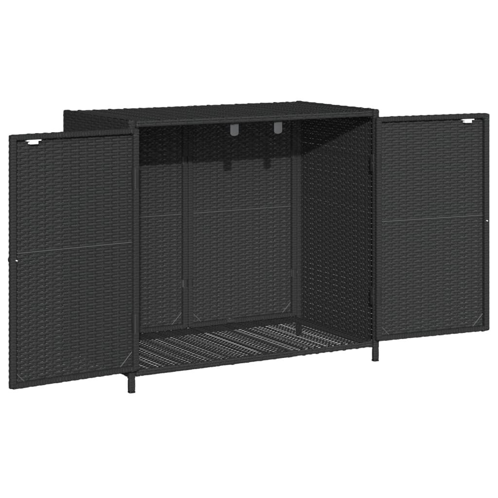 vidaXL Tuinkast Rattan Zwart - 83cm - Nieuw! 35% Korting