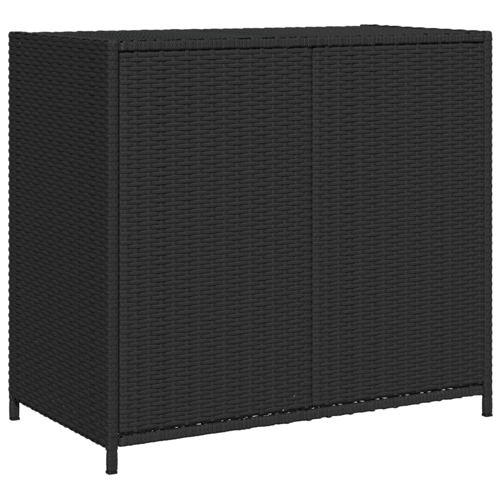 vidaXL Tuinkast Rattan Zwart - 83cm - Nieuw! 35% Korting
