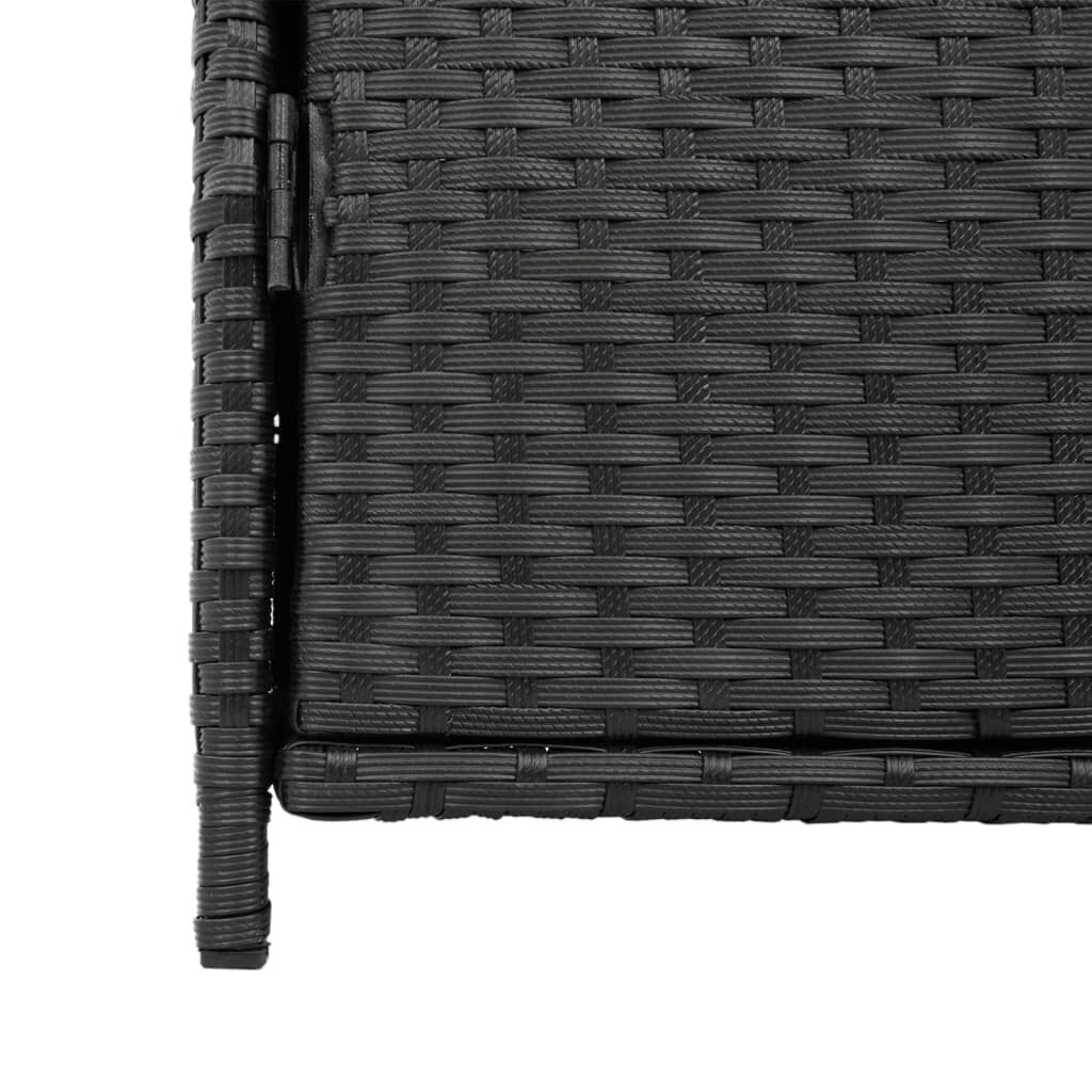 vidaXL Tuinkast Rattan Zwart - 83cm - Nieuw! 35% Korting