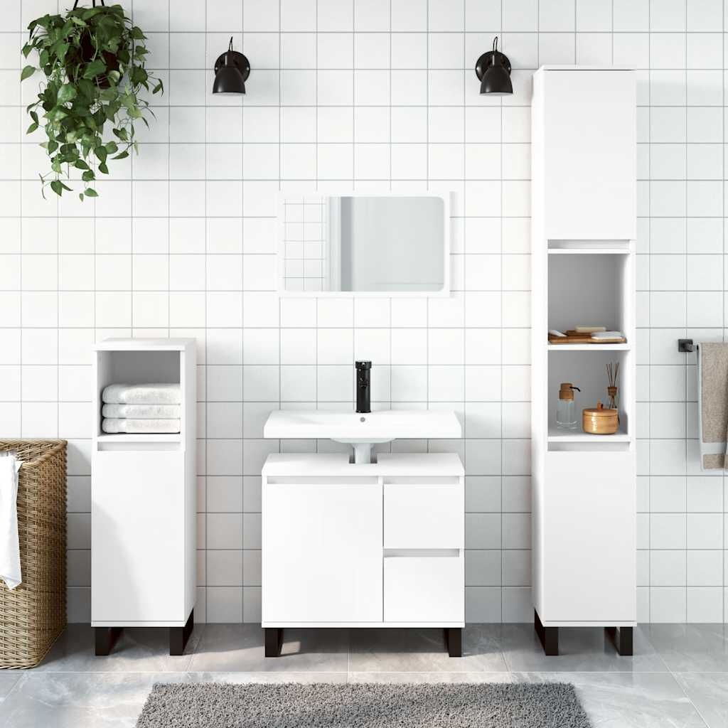 vidaXL Badkamerkast Wit 65cm - 35% Korting!