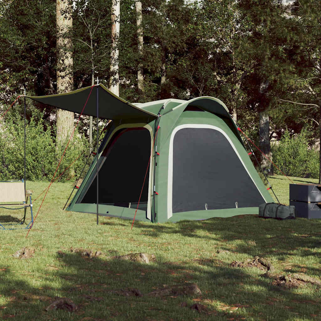 VidaXL 4-Persoons Tent Groen - Waterdicht & Snel Opzetten! 35% Korting
