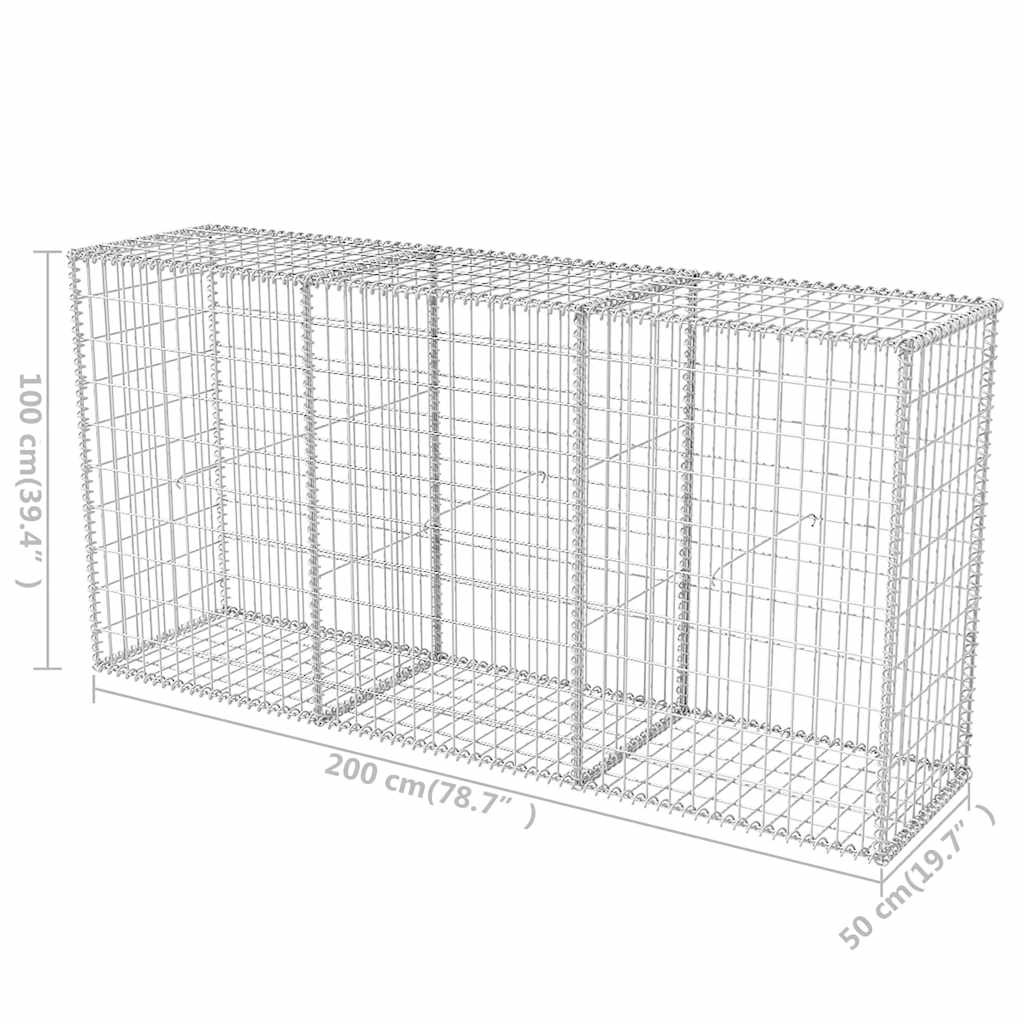 VidaXL Gabion Mand 200x50x100cm - 35% Korting!