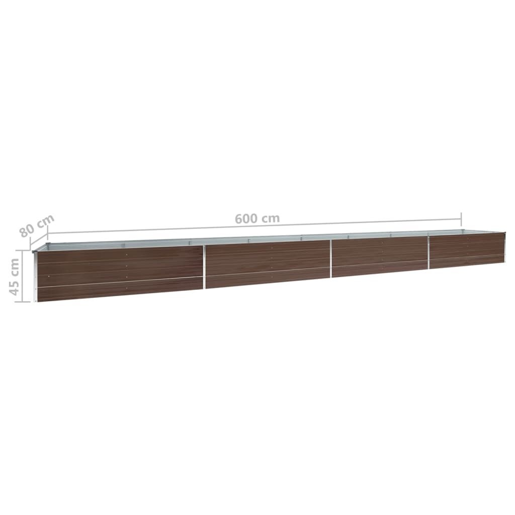 VidaXL Verhoogde Plantenbak 600cm Bruin - 35% Korting!