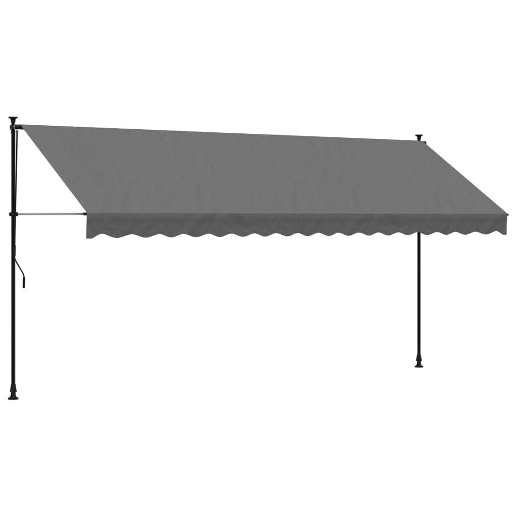 vidaXL Uittrekbare Luifel 400cm Antraciet - 35% Korting!