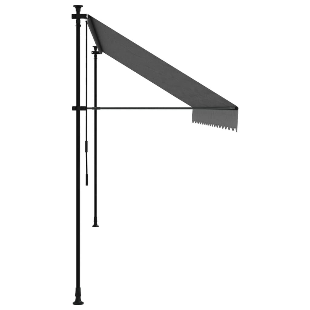 vidaXL Uittrekbare Luifel 400cm Antraciet - 35% Korting!