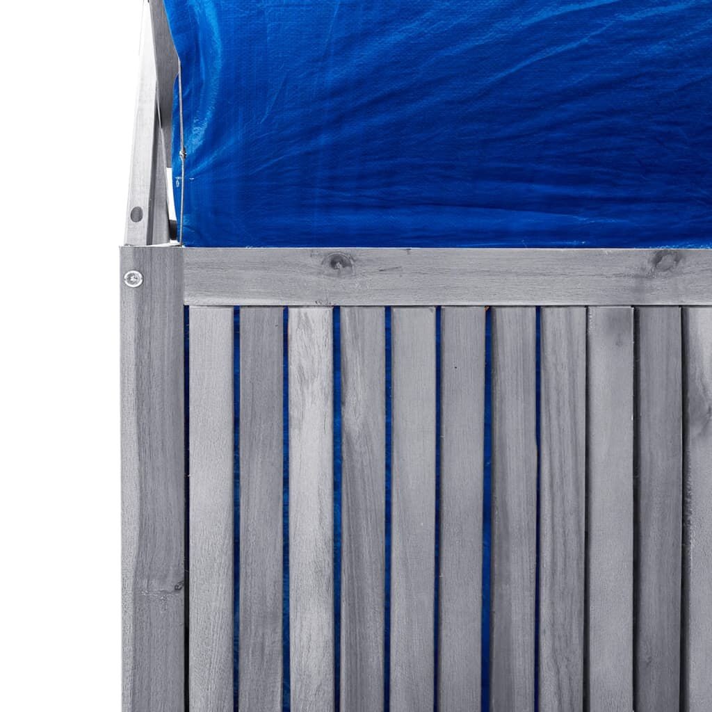 vidaXL Opbergbox Acaciahout Grijs 99cm - 35% Korting!