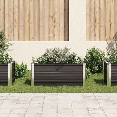 VidaXL Verhoogde Plantenbak 100x40 Antraciet - 50% Korting!