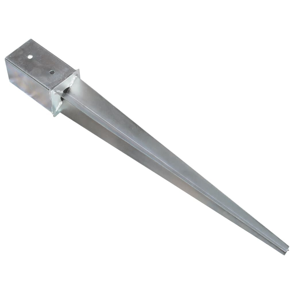 VidaXL Grondpinnen 2st 8x8x76cm - 53% Korting! Gegalvaniseerd Staal