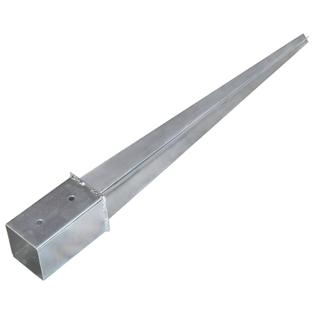 VidaXL Grondpinnen 2st 8x8x76cm - 53% Korting! Gegalvaniseerd Staal