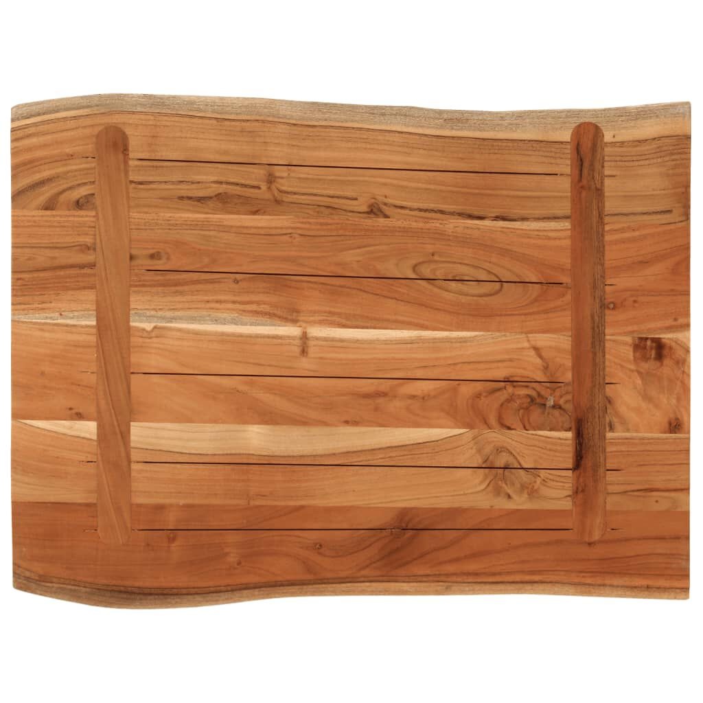 Tafelblad Acaciahout 80x60cm - Natuurlijke Rand - 35% Korting!