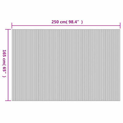 Bamboe Kamerscherm 250x165cm - Natuurlijk - 35% Korting!
