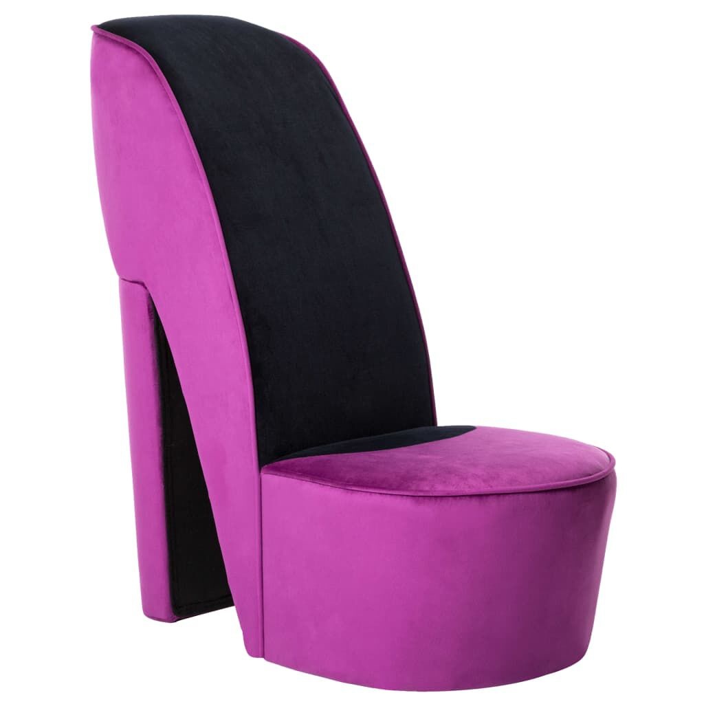 VidaXL Hakstoel Paars Fluweel - 35% Korting!