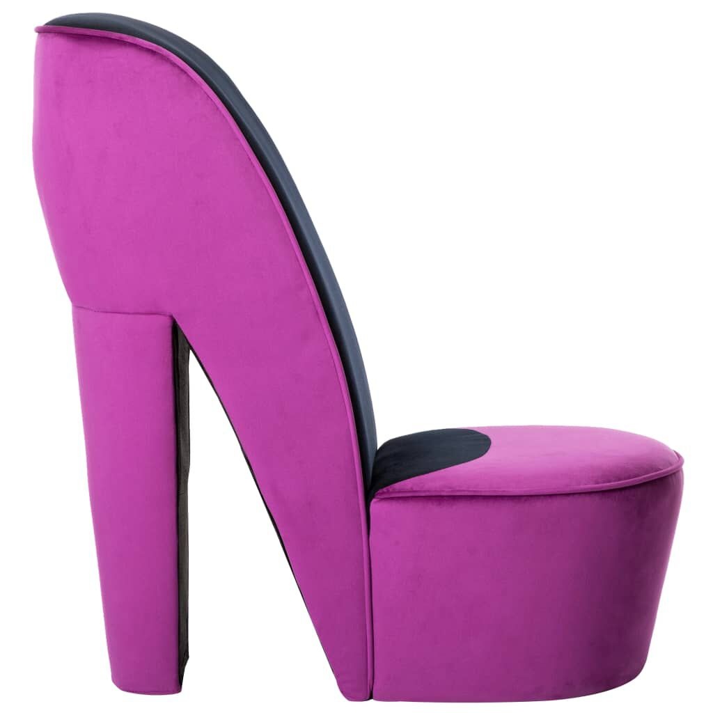 VidaXL Hakstoel Paars Fluweel - 35% Korting!
