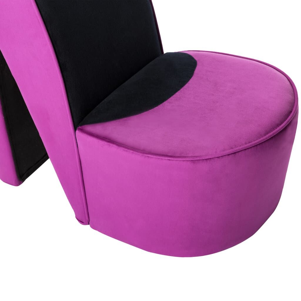 VidaXL Hakstoel Paars Fluweel - 35% Korting!