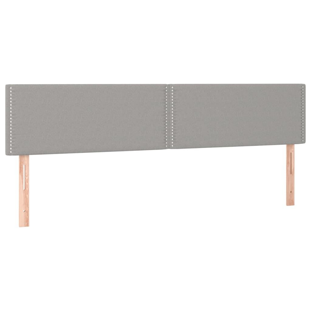 vidaXL Hoofdborden 2x 90cm Lichtgrijs - Nu 42% Korting!