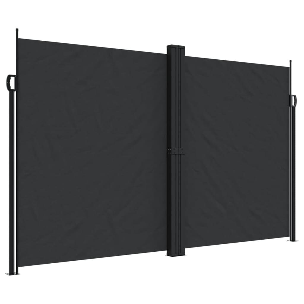 VidaXL Uittrekbaar Windscherm 200x1000cm Zwart - 35% Korting!