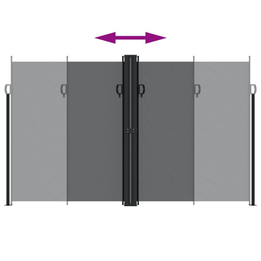 VidaXL Uittrekbaar Windscherm 200x1000cm Zwart - 35% Korting!