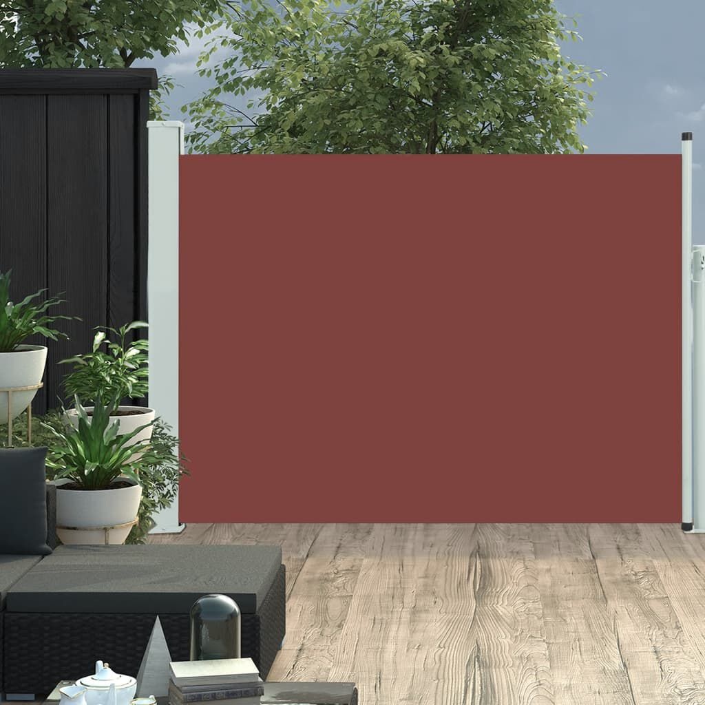 vidaXL Uittrekbaar Tuinscherm Bruin 100x500cm - 35% Korting!
