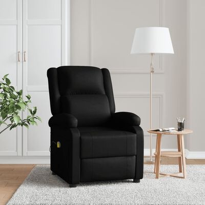 vidaXL Massagestoel Zwart Kunstleer - 35% Korting!