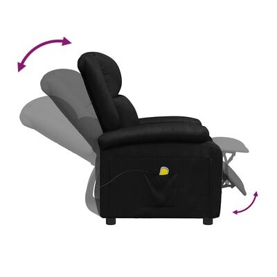 vidaXL Massagestoel Zwart Kunstleer - 35% Korting!