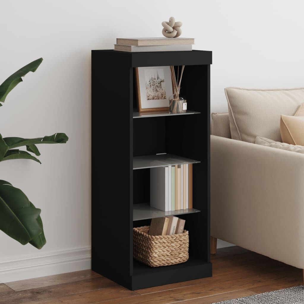 vidaXL Dressoir met LED Zwart - 35% Korting!