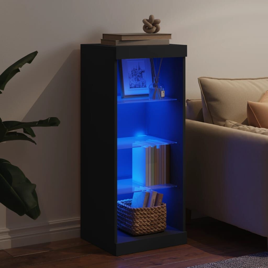vidaXL Dressoir met LED Zwart - 35% Korting!